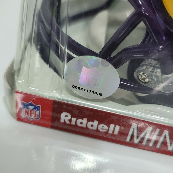 Riddell Ron Yary Signed Mini Helmet Vikings HOF 01 Autographed Collectible - Picture 6 of 10